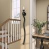 imageDeco 79 Aluminum Metal Textured Wall Sconce with Curved Shape 7quot x 7quot x 31quot GoldBlack