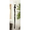 imageDeco 79 Aluminum Metal Textured Wall Sconce with Curved Shape 7quot x 7quot x 31quot GoldBlack