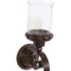 imageDeco 79 Aluminum Metal Textured Wall Sconce with Curved Shape 7quot x 7quot x 31quot GoldBrown
