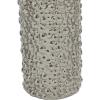 imageDeco 79 Ceramic Decorative Vase Centerpiece Vases with Varying Patterns set of 3 Flower Vases for Home Decoration 5quot x 5quot x 8quot Silver