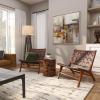 imageDeco 79 Contemporary Wood Accent Chair 2 PIECES LARGE SIZE Mahogany