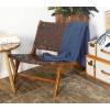 imageDeco 79 Contemporary Wood Accent Chair 2 PIECES LARGE SIZE Mahogany