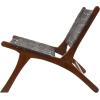 imageDeco 79 Contemporary Wood Accent Chair 2 PIECES LARGE SIZE Mahogany