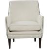 imageDeco 79 Fabric Tufted Accent Chair with Studded Accents 29quot x 32quot x 34quot Beige