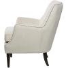 imageDeco 79 Fabric Tufted Accent Chair with Studded Accents 29quot x 32quot x 34quot Beige