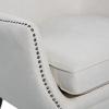imageDeco 79 Fabric Tufted Accent Chair with Studded Accents 29quot x 32quot x 34quot Beige
