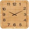 imageDeco 79 Farmhouse Wood Square Wall Clock 24quot x 2quot x 24quot WhiteBrown