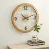 imageDeco 79 Farmhouse Wood Square Wall Clock 24quot x 2quot x 24quot WhiteWhite