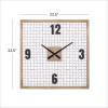 imageDeco 79 Farmhouse Wood Square Wall Clock 24quot x 2quot x 24quot WhiteWhite
