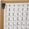 imageDeco 79 Farmhouse Wood Square Wall Clock 24quot x 2quot x 24quot WhiteWhite