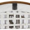 imageDeco 79 Farmhouse Wood Square Wall Clock 24quot x 2quot x 24quot WhiteWhite