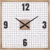 imageDeco 79 Farmhouse Wood Square Wall Clock 24quot x 2quot x 24quot WhiteWhite