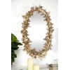 imageDeco 79 Metal Butterfly Room Wall Mirror Oval 3D Entryway Mirror Wall Mounted Mirror 19quot x 5quot x 33quot Gold33L x 19W