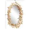 imageDeco 79 Metal Butterfly Room Wall Mirror Oval 3D Entryway Mirror Wall Mounted Mirror 19quot x 5quot x 33quot Gold33L x 19W