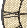 imageDeco 79 Metal Cane Wall Clock 35quot x 3quot x 35quot BrownBrown