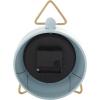 imageDeco 79 Metal Decorative Clock Mantel Clock with Gold Accents Tabletop Clock 6quot x 3quot x 9quot GrayBlue