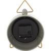 imageDeco 79 Metal Decorative Clock Mantel Clock with Gold Accents Tabletop Clock 6quot x 3quot x 9quot GrayGray