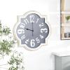 imageDeco 79 Metal Decorative Quatrefoil Wall Clock for Home and Room 32quot x 2quot x 32quot Black