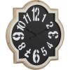 imageDeco 79 Metal Decorative Quatrefoil Wall Clock for Home and Room 32quot x 2quot x 32quot Black