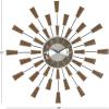 imageDeco 79 Metal Decorative Wall Clock Starburst Wall Clock for Home with Silver Accents Wall Clock for Room 22quot x 3quot x 22quot Brown