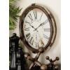 imageDeco 79 Metal Decorative Wall Clock with Rope Accents 17quot x 2quot x 17quot WhiteWhite