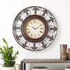 imageDeco 79 Metal Fleur De Lis Wall Clock 38quot x 5quot x 38quot Brown