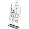 imageDeco 79 Metal Floral Decorative Sculpture Home Decor Statue with Loose Stones Accent Figurine 14quot x 5quot x 31quot Black