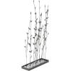 imageDeco 79 Metal Floral Decorative Sculpture Home Decor Statue with Loose Stones Accent Figurine 14quot x 5quot x 31quot Black