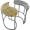 imageDeco 79 Metal Leaf Accent Table Set of 2 20quot 20quotH Black