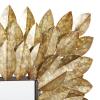 imageDeco 79 Metal Leaf Room Wall Mirror Radial Entryway Mirror Wall Mounted Mirror 30quot x 1quot x 30quot Brown