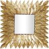 imageDeco 79 Metal Leaf Room Wall Mirror Radial Entryway Mirror Wall Mounted Mirror 30quot x 1quot x 30quot Brown
