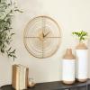 imageDeco 79 Metal Open Frame Swirl Wall Clock 20quot x 2quot x 20quot Gold