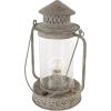 imageDeco 79 Metal Scroll Indoor Outdoor Candle Lantern Decorative Lantern Candle Holder with Arched Handle Lantern 9quot x 8quot x 12quot BronzeBronze