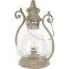 imageDeco 79 Metal Scroll Indoor Outdoor Candle Lantern Decorative Lantern Candle Holder with Arched Handle Lantern 9quot x 8quot x 12quot BronzeBronze