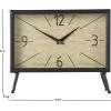 imageDeco 79 Metal Standing Stopwatch Clock 7quot x 4quot x 11quot BrownBlack