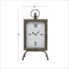 imageDeco 79 Metal Standing Stopwatch Clock 7quot x 4quot x 11quot BrownBrass
