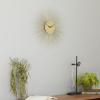 imageDeco 79 Metal Starburst Decorative Wall Clock Wall Clock for Home with Black Accents Wall Clock for Room 19quot x 1quot x 19quot Gold