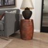 imageDeco 79 Metal Stool 19 by 14Inch Brown 31332Brown