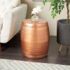 imageDeco 79 Metal Stool 19 by 14Inch Brown 31332Copper