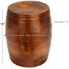 imageDeco 79 Metal Stool 19 by 14Inch Brown 31332Copper