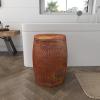 imageDeco 79 Metal Stool 19 by 14Inch Brown 31332Copper