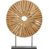 imageDeco 79 Plastic Rattan Abstract Handmade Decorative Sculpture Home Decor Statue with Black Stand Accent Figurine 22quot x 6quot x 29quot Brown