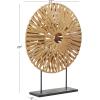 imageDeco 79 Plastic Rattan Abstract Handmade Decorative Sculpture Home Decor Statue with Black Stand Accent Figurine 22quot x 6quot x 29quot Brown