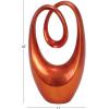 imageDeco 79 Polystone Abstract Decorative Sculpture Swirl Home Decor Statue Accent Figurine 14quot x 8quot x 31quot Brown11 x 6 x 20
