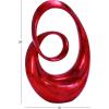 imageDeco 79 Polystone Abstract Decorative Sculpture Swirl Home Decor Statue Accent Figurine 14quot x 8quot x 31quot Brown13 x 7 x 24
