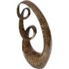 imageDeco 79 Polystone Abstract Decorative Sculpture Swirl Home Decor Statue Accent Figurine 14quot x 8quot x 31quot Brown14 x 8 x 31