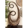 imageDeco 79 Polystone Abstract Decorative Sculpture Swirl Home Decor Statue Accent Figurine 14quot x 8quot x 31quot Brown14 x 8 x 31