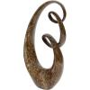 imageDeco 79 Polystone Abstract Decorative Sculpture Swirl Home Decor Statue Accent Figurine 14quot x 8quot x 31quot Brown14 x 8 x 31