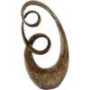 imageDeco 79 Polystone Abstract Decorative Sculpture Swirl Home Decor Statue Accent Figurine 14quot x 8quot x 31quot Brown14 x 8 x 31