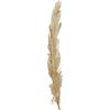 imageDeco 79 Polystone Bird Home Wall Decor Large Metallic Feather Wall Sculpture Wall Art 14quot x 2quot x 47quot Gold135L x 2W